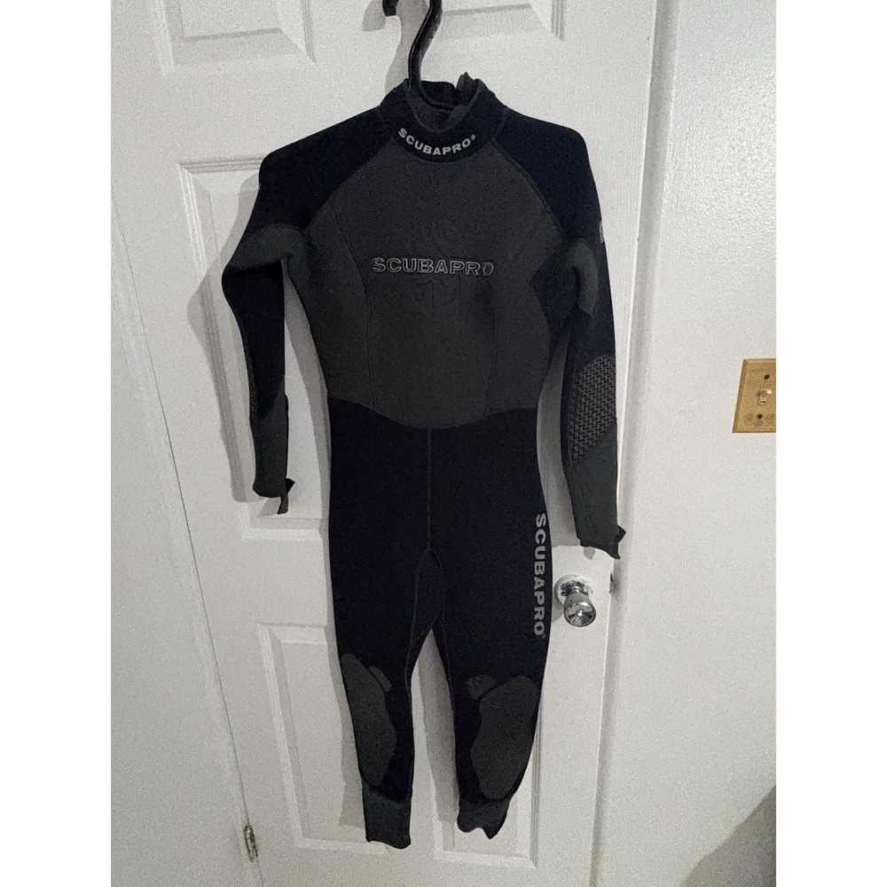 Scubapro 5mm TPF 33 Scuba Diving Full Wetsuit Men's Size S / 38 Black Gray